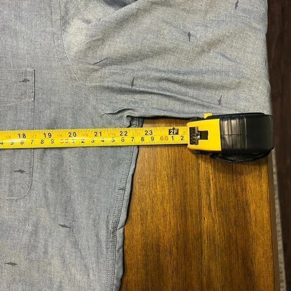 J. McLaughlin Men's Button Down Dolphin Print Gray Large Slim Fit Shirt - Picture 6 of 7